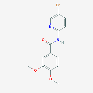 molecular formula C14H13BrN2O3 B4970710 N-(5-bromopyridin-2-yl)-3,4-dimethoxybenzamide 
