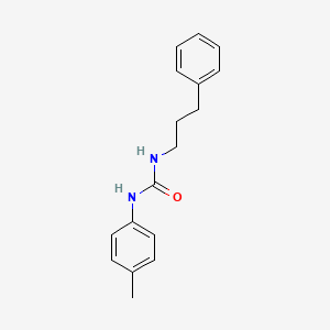 molecular formula C17H20N2O B4970768 N-(4-methylphenyl)-N'-(3-phenylpropyl)urea 