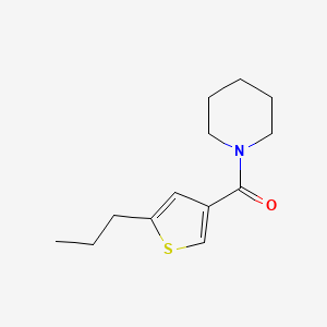molecular formula C13H19NOS B4970894 PIPERIDINO(5-PROPYL-3-THIENYL)METHANONE 