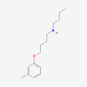 molecular formula C15H25NO B4970954 N-butyl-4-(3-methylphenoxy)-1-butanamine 