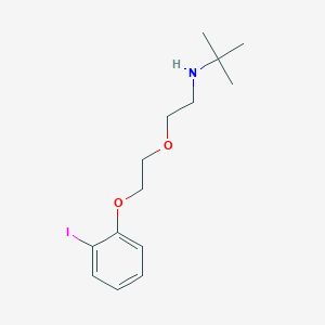 molecular formula C14H22INO2 B4970971 N-[2-[2-(2-iodophenoxy)ethoxy]ethyl]-2-methylpropan-2-amine 