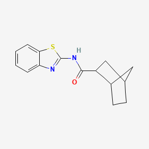 molecular formula C15H16N2OS B4971063 N-(1,3-benzothiazol-2-yl)bicyclo[2.2.1]heptane-2-carboxamide 