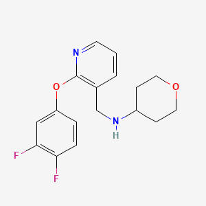 N-{[2-(3,4-difluorophenoxy)-3-pyridinyl]methyl}tetrahydro-2H-pyran-4-amine