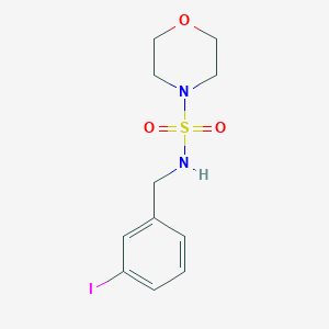 molecular formula C11H15IN2O3S B497142 N-[(3-iodophenyl)methyl]morpholine-4-sulfonamide CAS No. 890593-38-1