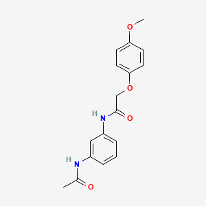 molecular formula C17H18N2O4 B4971558 N-[3-(acetylamino)phenyl]-2-(4-methoxyphenoxy)acetamide 