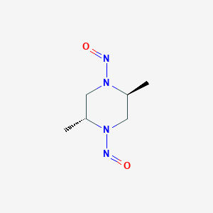 molecular formula C6H12N4O2 B049718 (2R,5S)-2,5-Dimethyl-1,4-dinitrosopiperazine CAS No. 125093-10-9