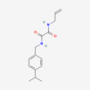 molecular formula C15H20N2O2 B4971987 N'-[(4-propan-2-ylphenyl)methyl]-N-prop-2-enyloxamide 