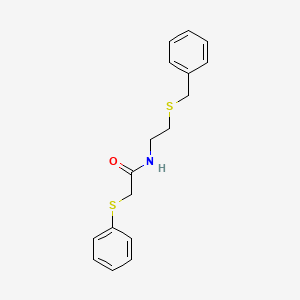 molecular formula C17H19NOS2 B4972005 N-[2-(benzylthio)ethyl]-2-(phenylthio)acetamide 