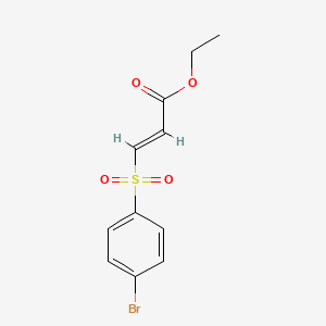 molecular formula C11H11BrO4S B4972081 ethyl (2E)-3-[(4-bromophenyl)sulfonyl]prop-2-enoate 