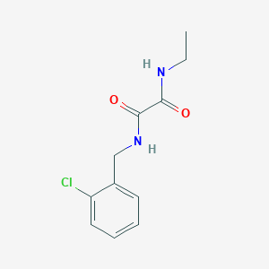 molecular formula C11H13ClN2O2 B4972171 N'-[(2-chlorophenyl)methyl]-N-ethyloxamide 