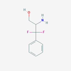 molecular formula C9H11F2NO B049722 2-Amino-3,3-difluoro-3-phenyl-1-propanol CAS No. 75456-80-3