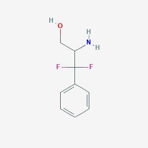 molecular formula C9H11F2NO B049722 2-Amino-3,3-difluoro-3-phenylpropan-1-ol CAS No. 75456-80-3