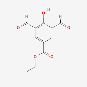 molecular formula C11H10O5 B4972312 ethyl 3,5-diformyl-4-hydroxybenzoate 