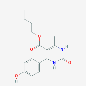 molecular formula C16H20N2O4 B4972442 Butyl 4-(4-hydroxyphenyl)-6-methyl-2-oxo-1,2,3,4-tetrahydropyrimidine-5-carboxylate 