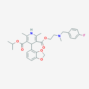 molecular formula C29H33FN2O6 B049726 Elgodipine CAS No. 119413-55-7