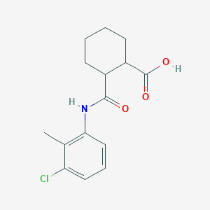 molecular formula C15H18ClNO3 B4972636 cis-N-(3-Chloro-2-methylphenyl)hexahydrophthalamic acid CAS No. 5267-29-8