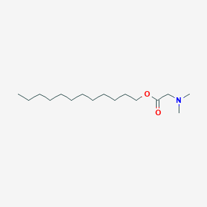 molecular formula C16H32NO2- B049727 dodecyl n,n-dimethylaminoacetate CAS No. 121150-43-4