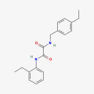 molecular formula C19H22N2O2 B4972709 N-(4-ethylbenzyl)-N'-(2-ethylphenyl)ethanediamide 