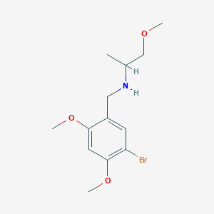 molecular formula C13H20BrNO3 B4973192 N-(5-bromo-2,4-dimethoxybenzyl)-1-methoxypropan-2-amine CAS No. 353779-35-8