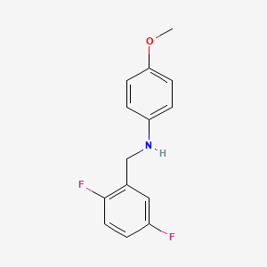 molecular formula C14H13F2NO B4973650 N-[(2,5-difluorophenyl)methyl]-4-methoxyaniline 