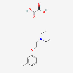 molecular formula C15H23NO5 B4973735 N,N-diethyl-2-(3-methylphenoxy)ethanamine;oxalic acid 