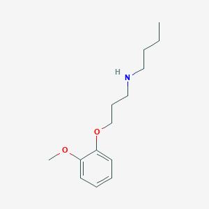 molecular formula C14H23NO2 B4973925 N-[3-(2-methoxyphenoxy)propyl]butan-1-amine 