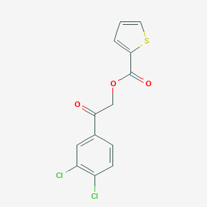 B497403 2-(3,4-Dichlorophenyl)-2-oxoethyl thiophene-2-carboxylate CAS No. 5634-55-9