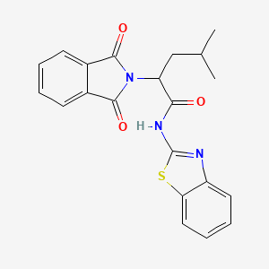 molecular formula C21H19N3O3S B4974137 N-(1,3-benzothiazol-2-yl)-2-(1,3-dioxo-1,3-dihydro-2H-isoindol-2-yl)-4-methylpentanamide 