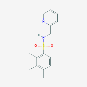 molecular formula C15H18N2O2S B497437 2,3,4-trimethyl-N-(pyridin-2-ylmethyl)benzenesulfonamide CAS No. 433695-98-8