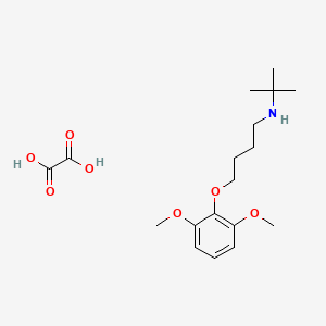 molecular formula C18H29NO7 B4975041 N-tert-butyl-4-(2,6-dimethoxyphenoxy)butan-1-amine;oxalic acid 