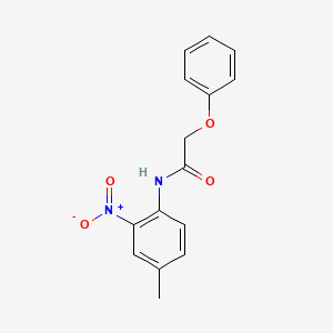 molecular formula C15H14N2O4 B4975168 N-(4-methyl-2-nitrophenyl)-2-phenoxyacetamide 