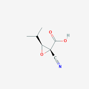 Oxiranecarboxylic acid, 2-cyano-3-(1-methylethyl)-, trans-(9CI)