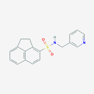 molecular formula C18H16N2O2S B497574 N-(pyridin-3-ylmethyl)-1,2-dihydroacenaphthylene-3-sulfonamide CAS No. 728029-07-0
