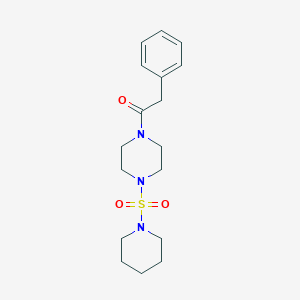 molecular formula C17H25N3O3S B4975769 Ethanone, 2-phenyl-1-[4-(1-piperidinylsulfonyl)-1-piperazinyl]- CAS No. 825607-94-1
