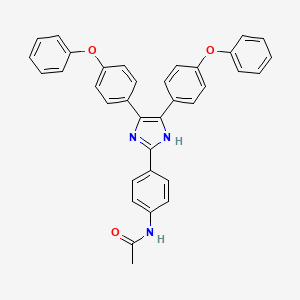 molecular formula C35H27N3O3 B4975828 N-[4-[4,5-bis(4-phenoxyphenyl)-1H-imidazol-2-yl]phenyl]acetamide 