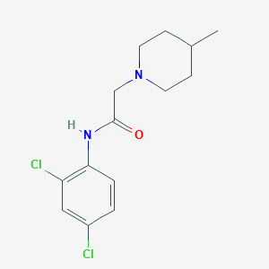 molecular formula C14H18Cl2N2O B4976359 N-(2,4-dichlorophenyl)-2-(4-methylpiperidin-1-yl)acetamide 