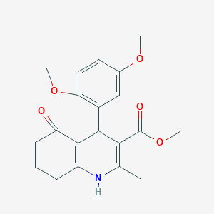 molecular formula C20H23NO5 B4976439 methyl 4-(2,5-dimethoxyphenyl)-2-methyl-5-oxo-4,6,7,8-tetrahydro-1H-quinoline-3-carboxylate CAS No. 5474-00-0