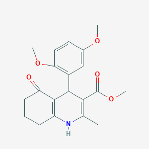 B4976439 methyl 4-(2,5-dimethoxyphenyl)-2-methyl-5-oxo-1,4,5,6,7,8-hexahydro-3-quinolinecarboxylate CAS No. 5474-00-0