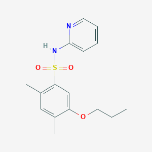 molecular formula C16H20N2O3S B497653 2,4-dimethyl-5-propoxy-N-(2-pyridinyl)benzenesulfonamide 
