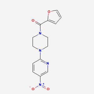 molecular formula C14H14N4O4 B4976597 Furan-2-yl-[4-(5-nitropyridin-2-yl)piperazin-1-yl]methanone 