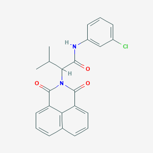 molecular formula C23H19ClN2O3 B4977186 N-(3-chlorophenyl)-2-(1,3-dioxobenzo[de]isoquinolin-2-yl)-3-methylbutanamide 