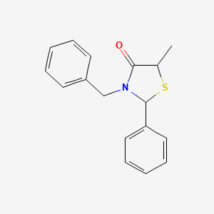 molecular formula C17H17NOS B4977546 3-Benzyl-5-methyl-2-phenyl-thiazolidin-4-one 