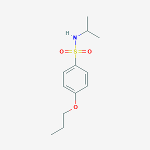 molecular formula C12H19NO3S B497776 N-isopropyl-4-propoxybenzenesulfonamide 