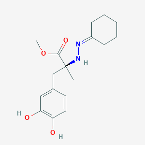 Methyl (2S)-2-(2-cyclohexylidenehydrazino)-3-(3,4-dihydroxyphenyl)-2-methylpropanoate