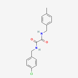 molecular formula C17H17ClN2O2 B4978240 N'-[(4-chlorophenyl)methyl]-N-[(4-methylphenyl)methyl]oxamide 