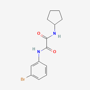 molecular formula C13H15BrN2O2 B4978541 N'-(3-bromophenyl)-N-cyclopentyloxamide 