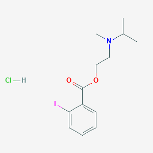molecular formula C13H19ClINO2 B4978780 2-[Methyl(propan-2-yl)amino]ethyl 2-iodobenzoate;hydrochloride 