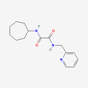 molecular formula C15H21N3O2 B4978916 N'-cycloheptyl-N-(pyridin-2-ylmethyl)oxamide 