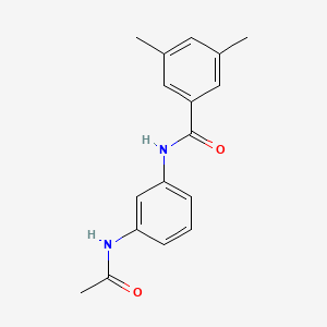 molecular formula C17H18N2O2 B4979142 N-(3-acetamidophenyl)-3,5-dimethylbenzamide 