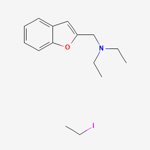 molecular formula C15H22INO B4979241 N-(1-benzofuran-2-ylmethyl)-N-ethylethanamine;iodoethane 